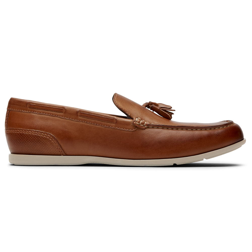 Mocasines Rockport Hombre Mexico - Malcom Tassel Marrom - ROKDU8941